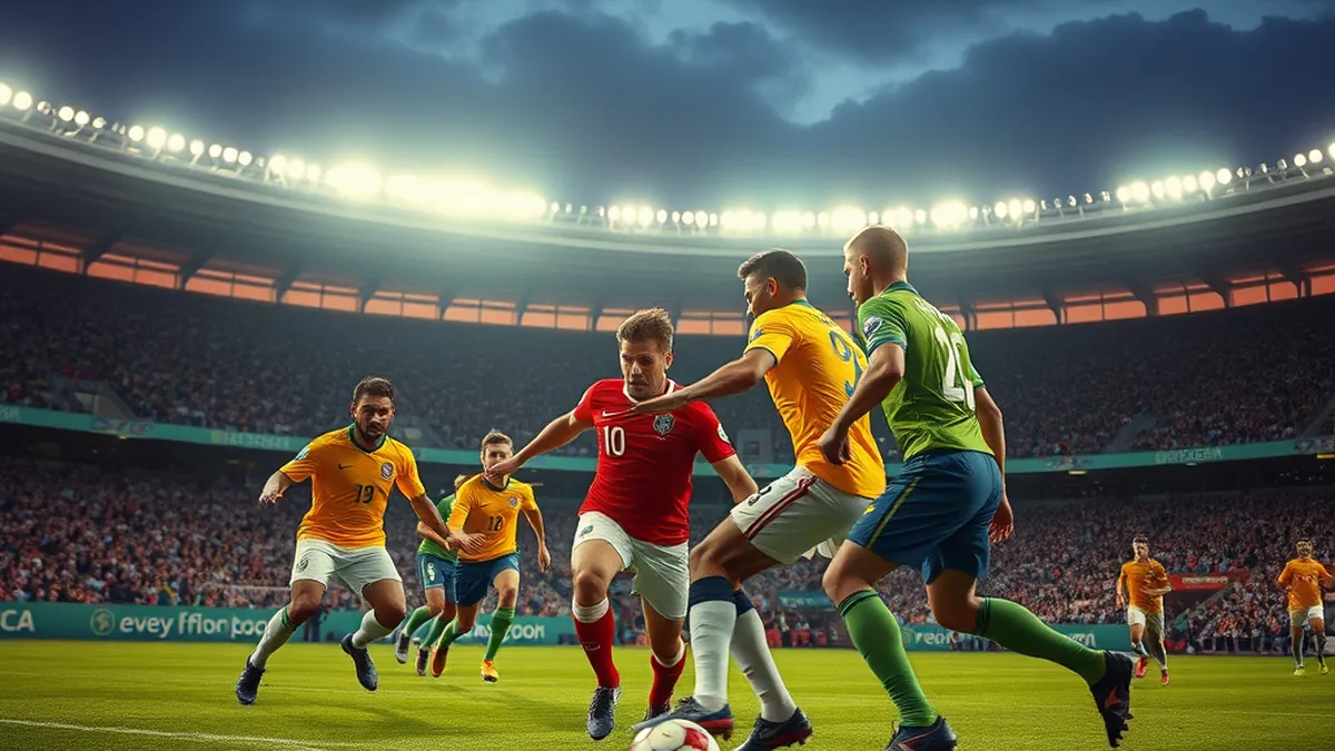Haiti national football team faces Brazil